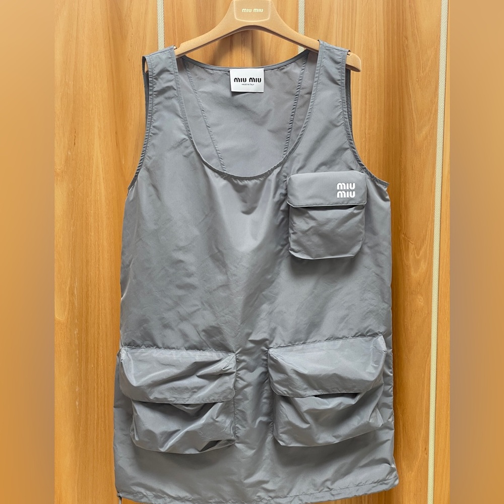 Miu Miu SS23 Runway Cargo-pocket Minidress